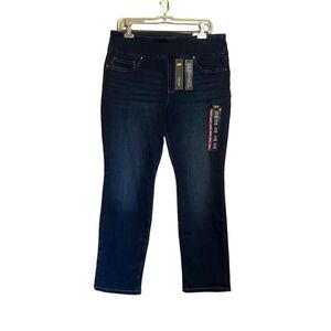 NWT! Lee slim fit and leg mid rise dark wash jeans